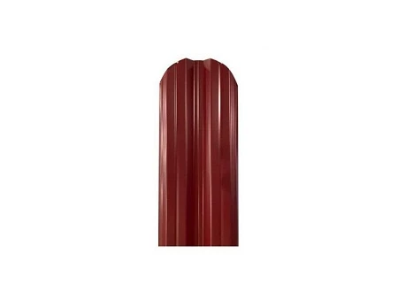Штакетник М-образный 0,40х130мм RAL 3005 красное вино односторонний